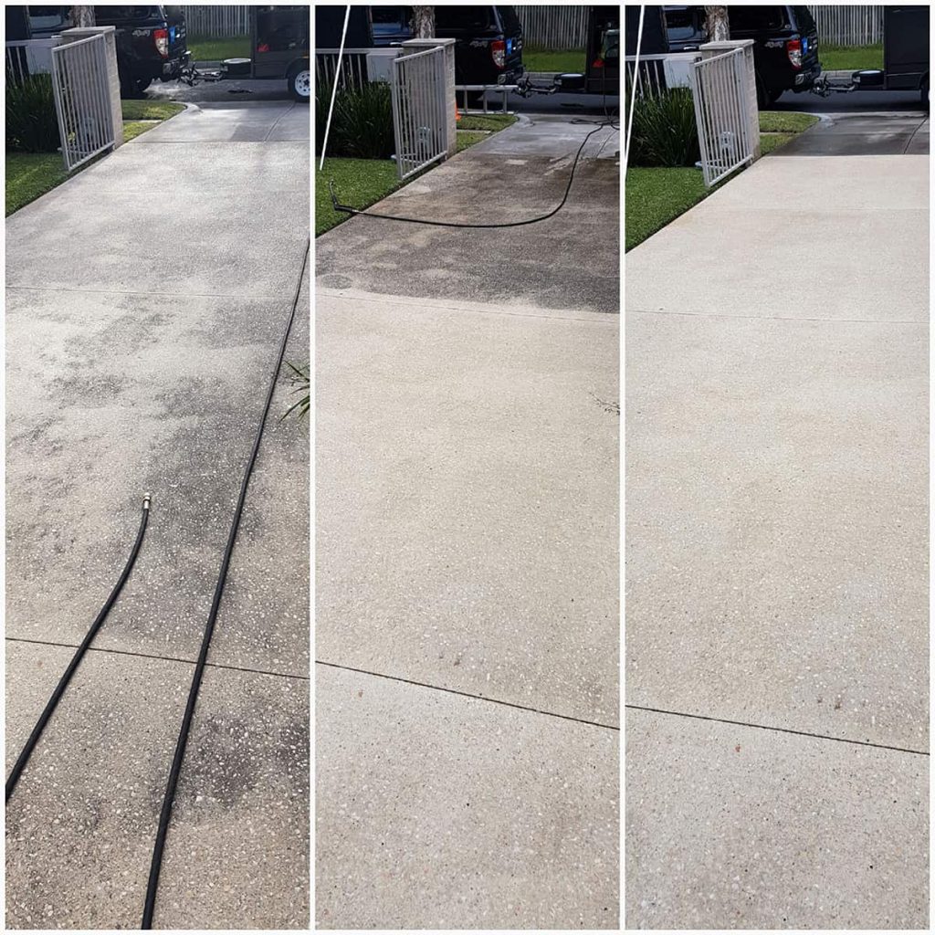 Pressure washing Melbourne, before and after surface cleaning by BAM Window Cleaning (photo 4)